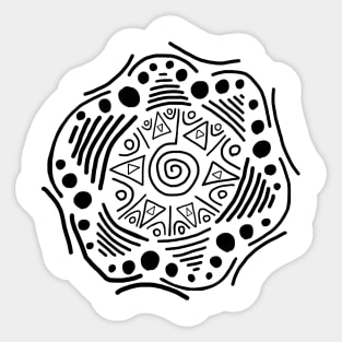 Radiant Spiral Sticker